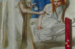 Photo Credit: Ecce Ancilla Domini by Dante Gabriel Rossetti, 1850, sourced from the Google Art Project